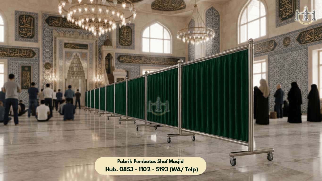 Pembatas Shaf Masjid Stainless Steel Balapulang