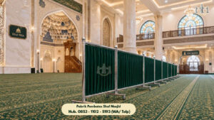 Pembatas Shaf Masjid Stainless Steel Kwadungan