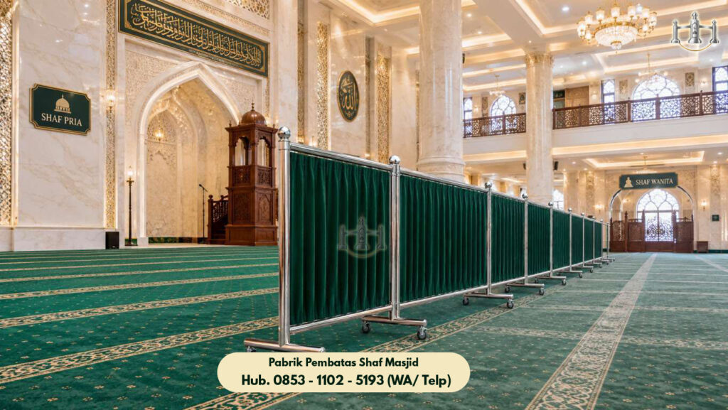 Hijab Masjid Stainless Brangsong, Rangka Pipa Stainless Tebal Anti-Karat untuk Masjid